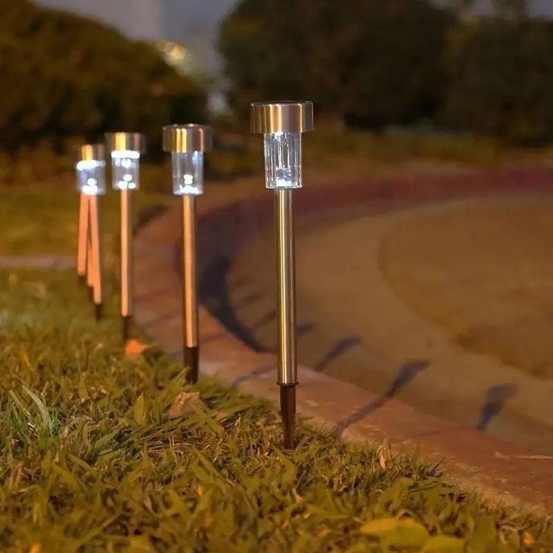 1Pcs New High Quality White LED Lawn Light Lamp Solar Outdoor For Courtyard Walkway Garden Landscape Lights Lighting