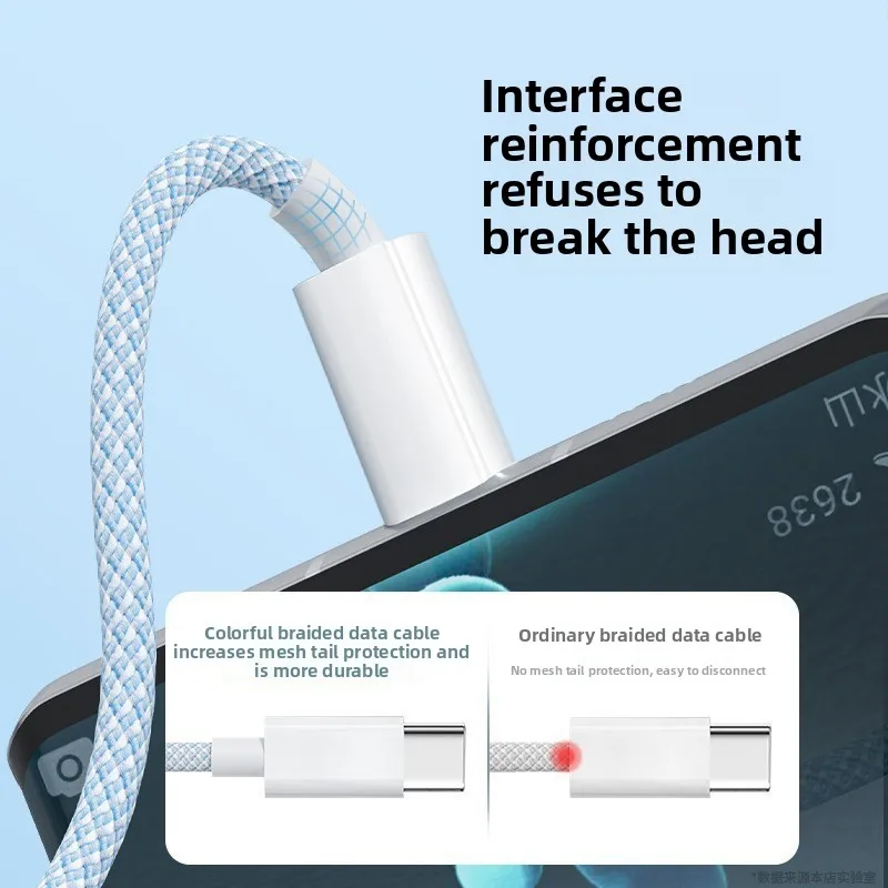 High Quality 3-in-1 Weave Charging Cable Micro USB Type-C Fast Charger Multi Usb Port Charging Cord Data Cable for Mobile Phone