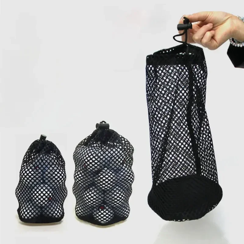 Golf Ball Organizer for 12/25/50 Balls Golf Ball Container Drawstring Nylon Mesh Bag Storage Supplies Sturdy and Durable golf ball organizer