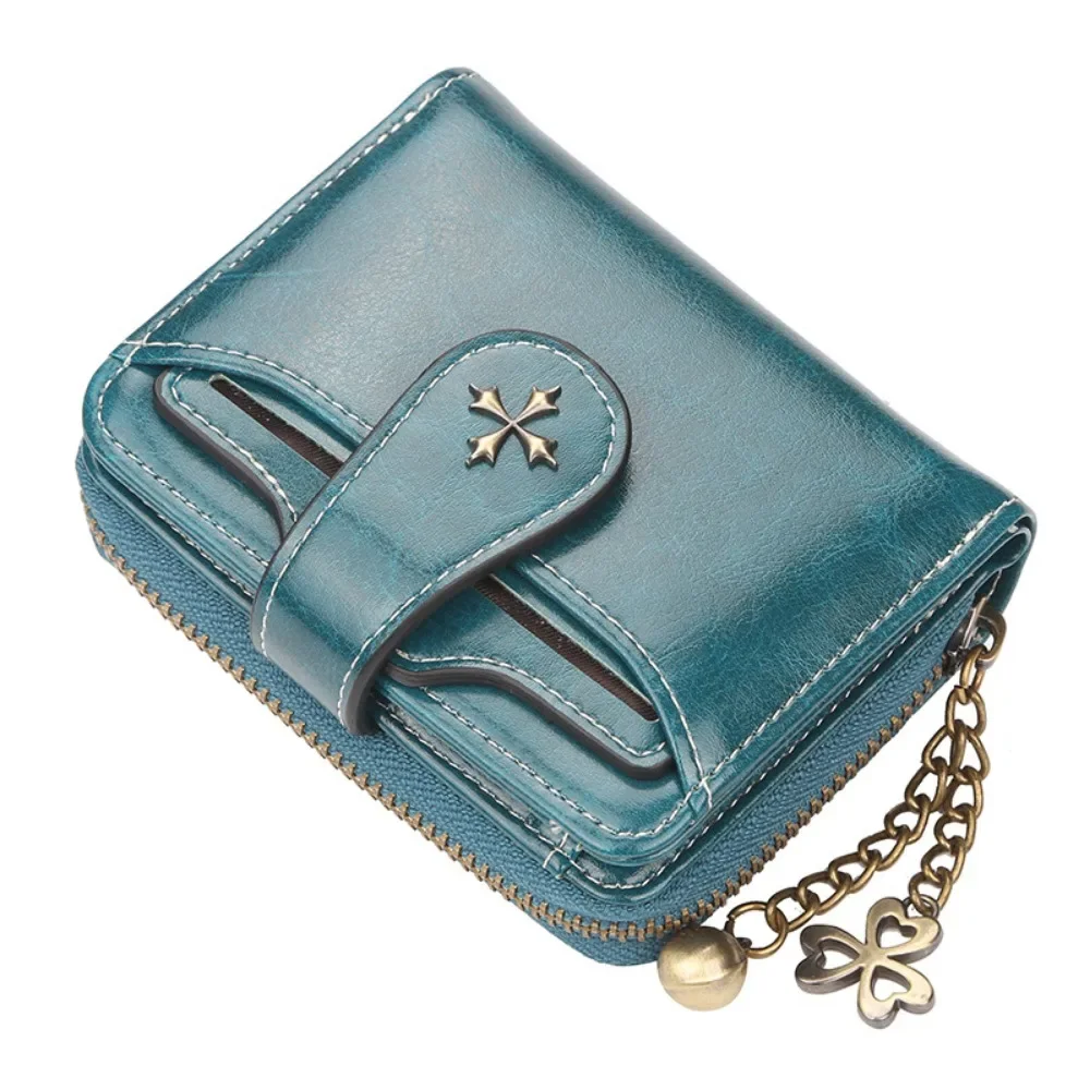 Fashion PU Leather Wallets Women Luxury Designer Vintage Short Money Bag Female Small Card Holders Girls Versatile Coin Purse