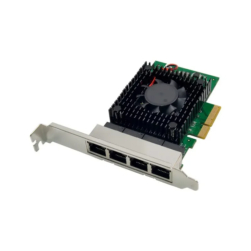 기가비트 이더넷 네트워크 카드, 2.5g 4 포트 서버, Pci-e 데스크탑 컴퓨터, Exi 소프트 라우터 클러스터 I225