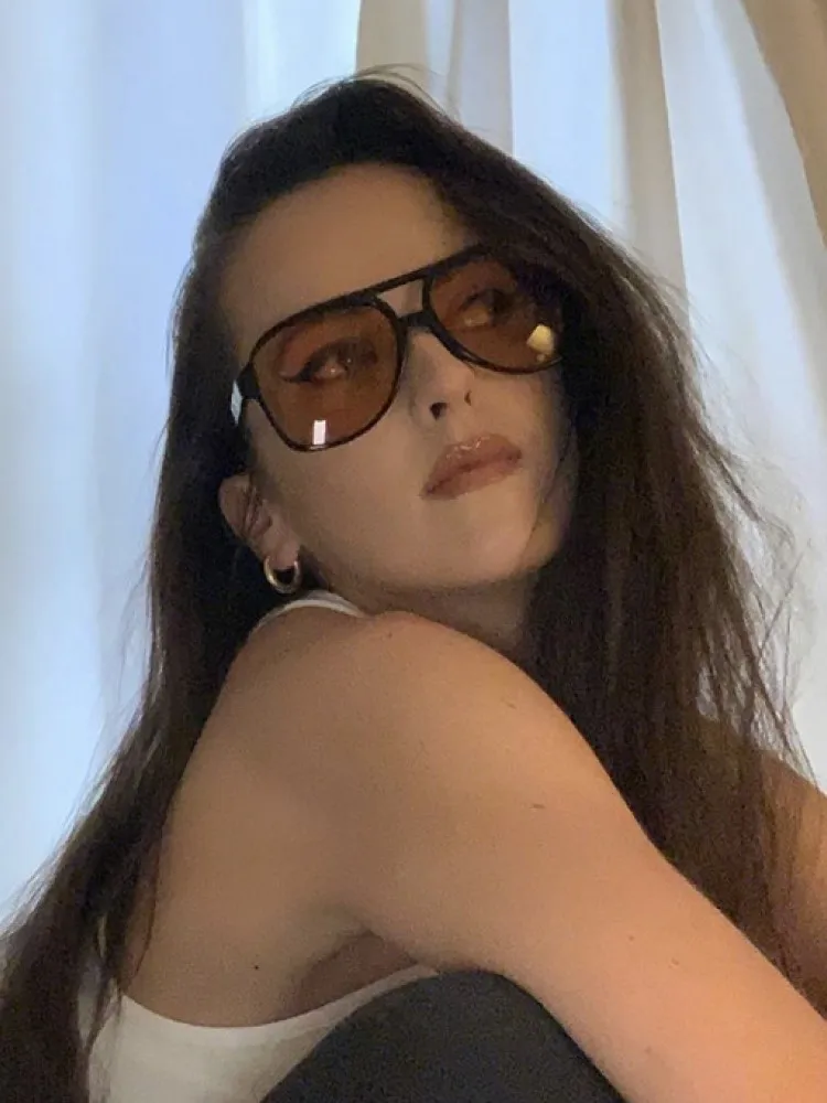 Vintage Oversized Sunglasses Women Retro Brand Big Frame Sun Glasses Female Black Yellow Ins Style Square Glasses Oculos De Sol polarized sunglasses,steampunk sunglasses,semi rimless sunglasses,sports sunglasses