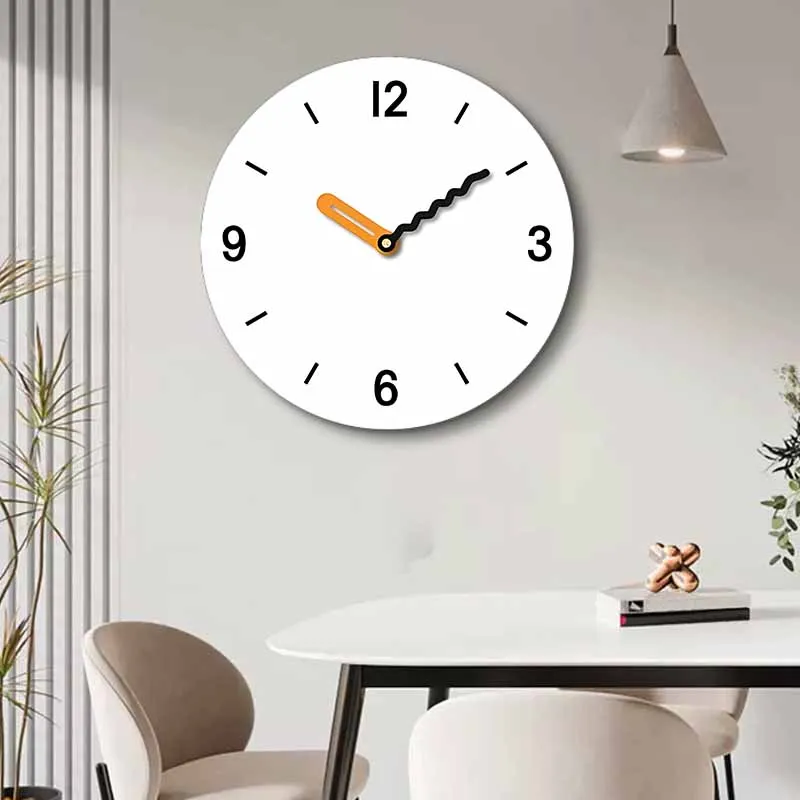Circular digital wall clock simple and interesting pointer clock silent living room, bedroom office