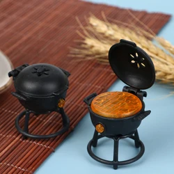 Grill de Barbecue Miniature, échelle de maison de poupée 1:12, ornements, outil de BBQ, Mini meubles, accessoires décoratifs, Gadget, 1 pièce 