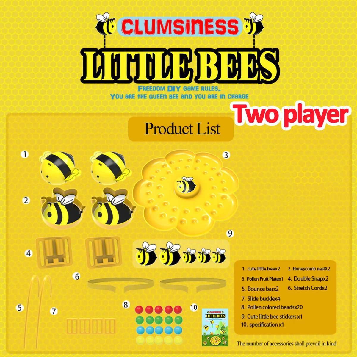 Clumsiness Little Bees Magnetic Bead Funny Family Board Party Games Parent-Child Interaction Adult Children Toys For Kids 3