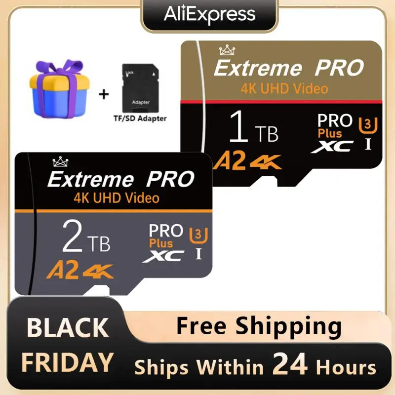 Scheda Di Memoria Originale 128Gb 2Tb 1Tb Sd/Tf Flash Card Mini Sd Card Uhs-1 Flash Ad Alta Velocità Micro Tf Sd Card Con Adattatore Sd Gratuito