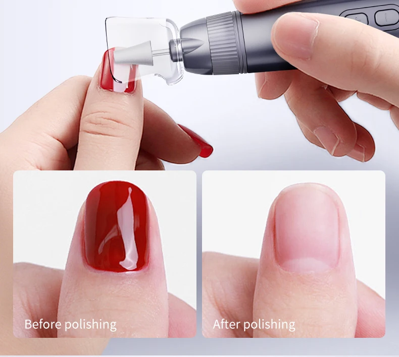 Professional Manicure Pedicure Kit Electric Nail File Set Cordless Nail Drill Ma