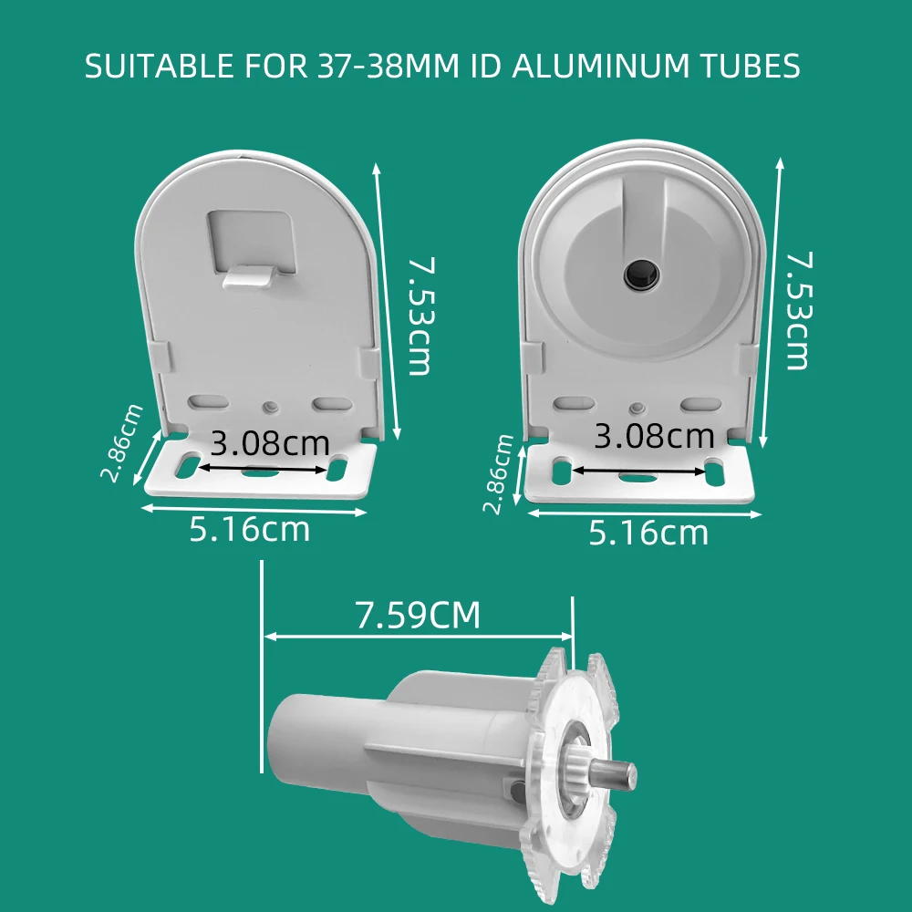LifeLibero 전동 모터 커튼 용 고품질 38mm 알루미늄 튜브 브래킷 롤러 블라인드 그늘 모터 홀더 Smart Life