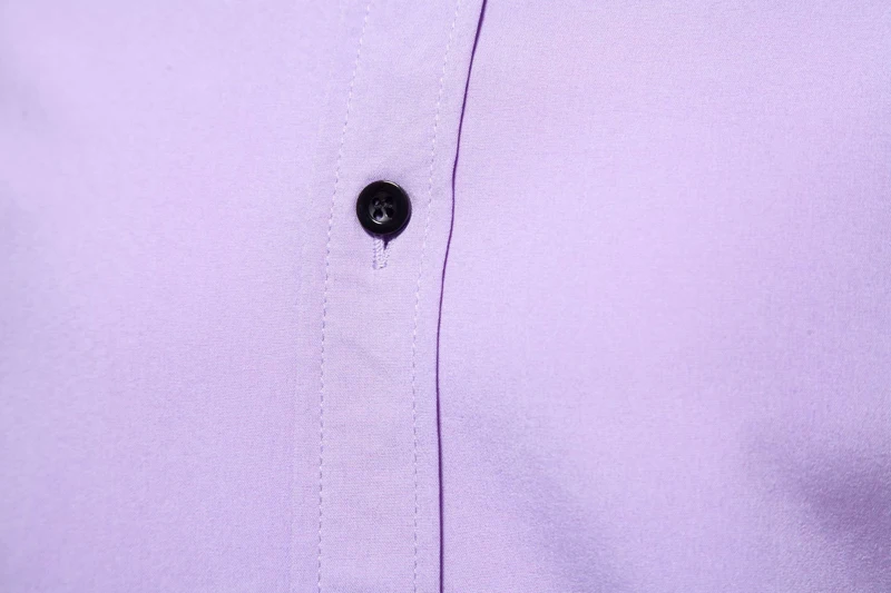 Light Purple Mens Dress Shirts 2023 Autumn New Regular Fit Long Sleeve Shirt for Men Casual Button Up Top Blouse Chemsie Homme