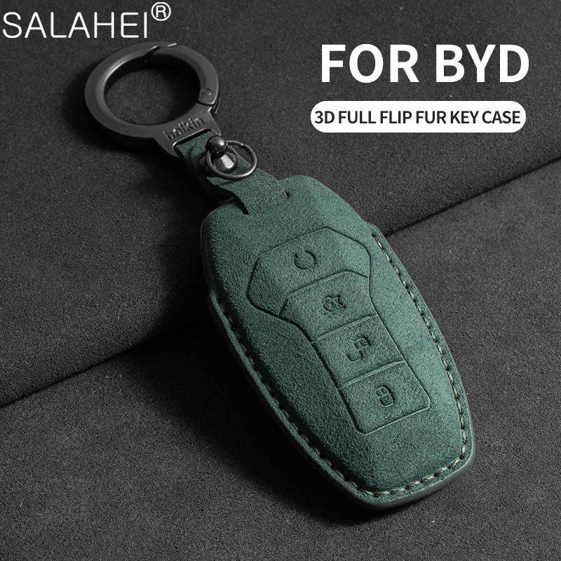

Car Key Case Full Cover Shell Fob For BYD Han Ev Tang Second Generation Dm Qin PLUS Song Pro MAX Yuan Auto Protector Accessories