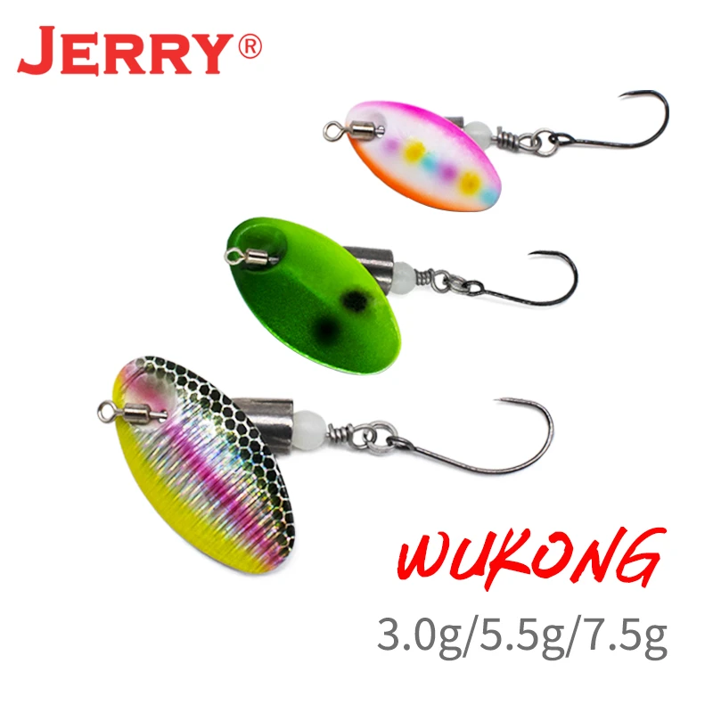 Jerry Ar S Spinner Bait Trout Fishing Spinning Tengsten Metal Rotating Blade Swival Arm Artificial Bait Perch Pike Aliexpress
