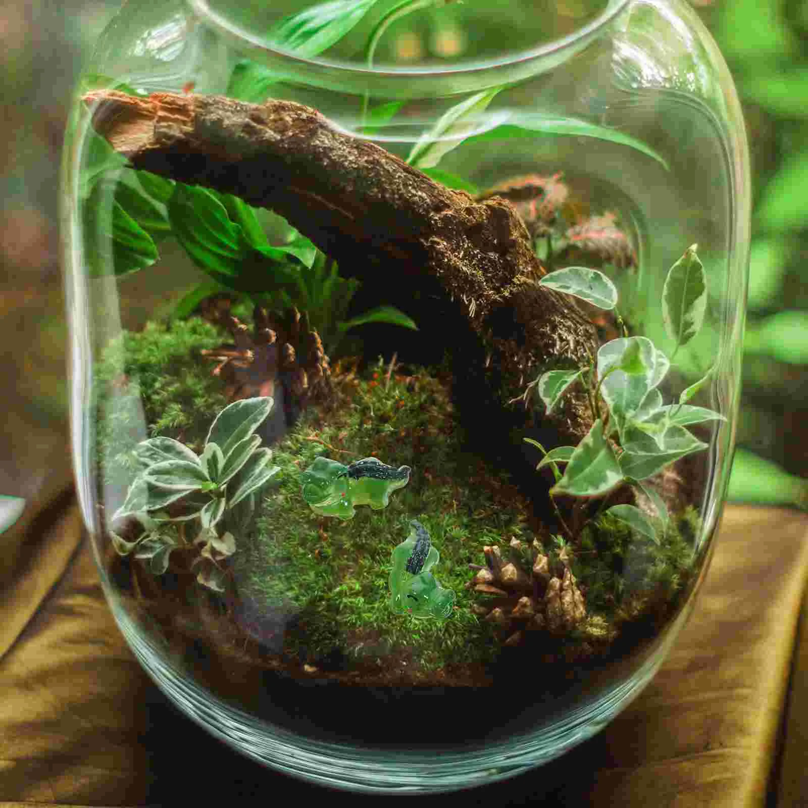 

12pcs Small Crocodile Crafts Resin Crocodile Decors Bonsai Crocodile Decors Animal Models Decors