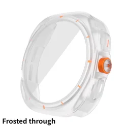 Ultra Case with Tempered Glass Screen Protector for Galaxy Watch 6 40mm (Transparent)