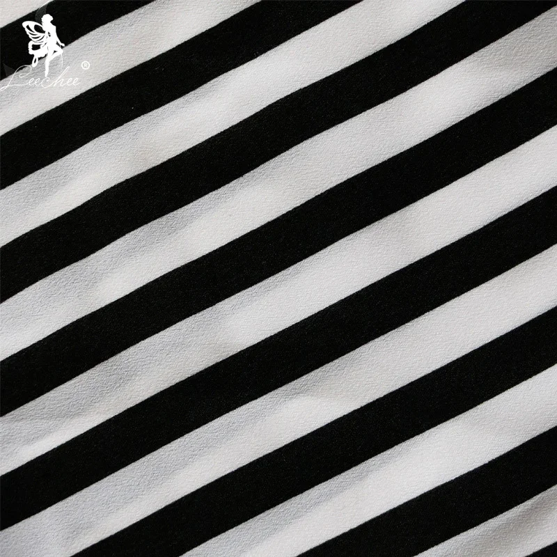 Leechee Sexy Striped Pajamas Women Deep V Home Clothes Bodysuit Sleepwear Comfortable Backless Lace Splice Body Shorts Nightwear