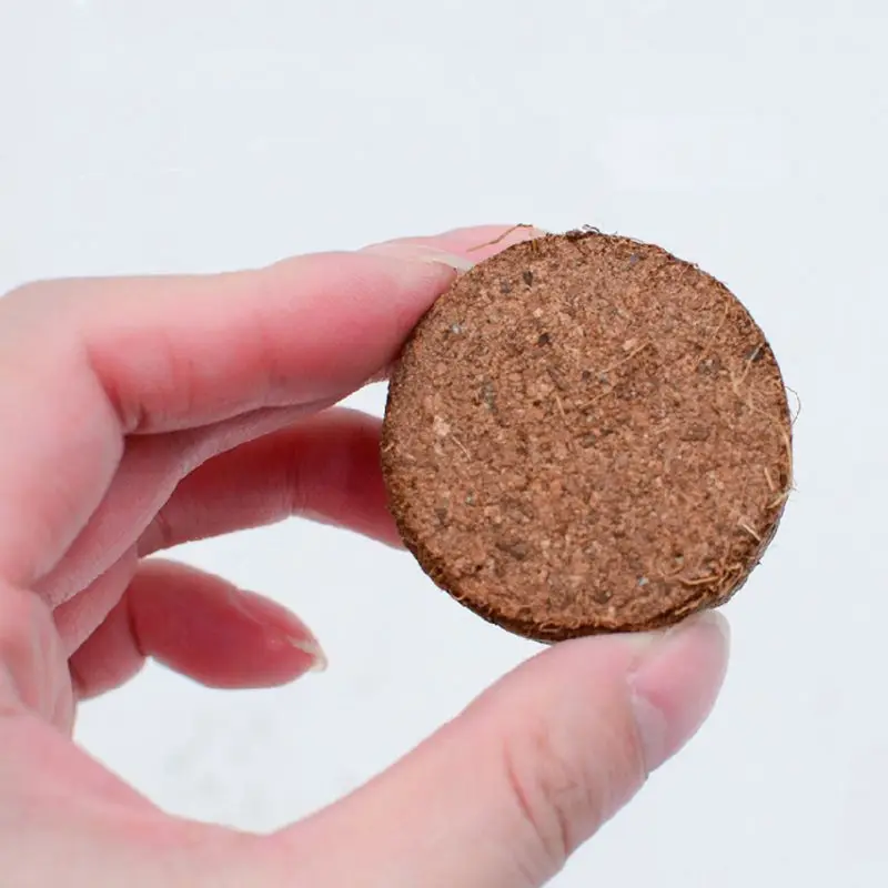 Natural Coir Discs Round Coconut Bricks for Home Gardening Reptile Aquarium 5
