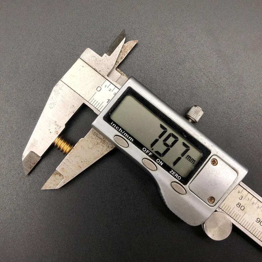 [5개/로트] 0.5M 모듈러스 황동 싱글 헤드 웜 6MM OD 5 ° 43' 헬릭스 앵글 보어 조리개 1.98mm 2mm A 높이 길이 8mm 10mm 15mm