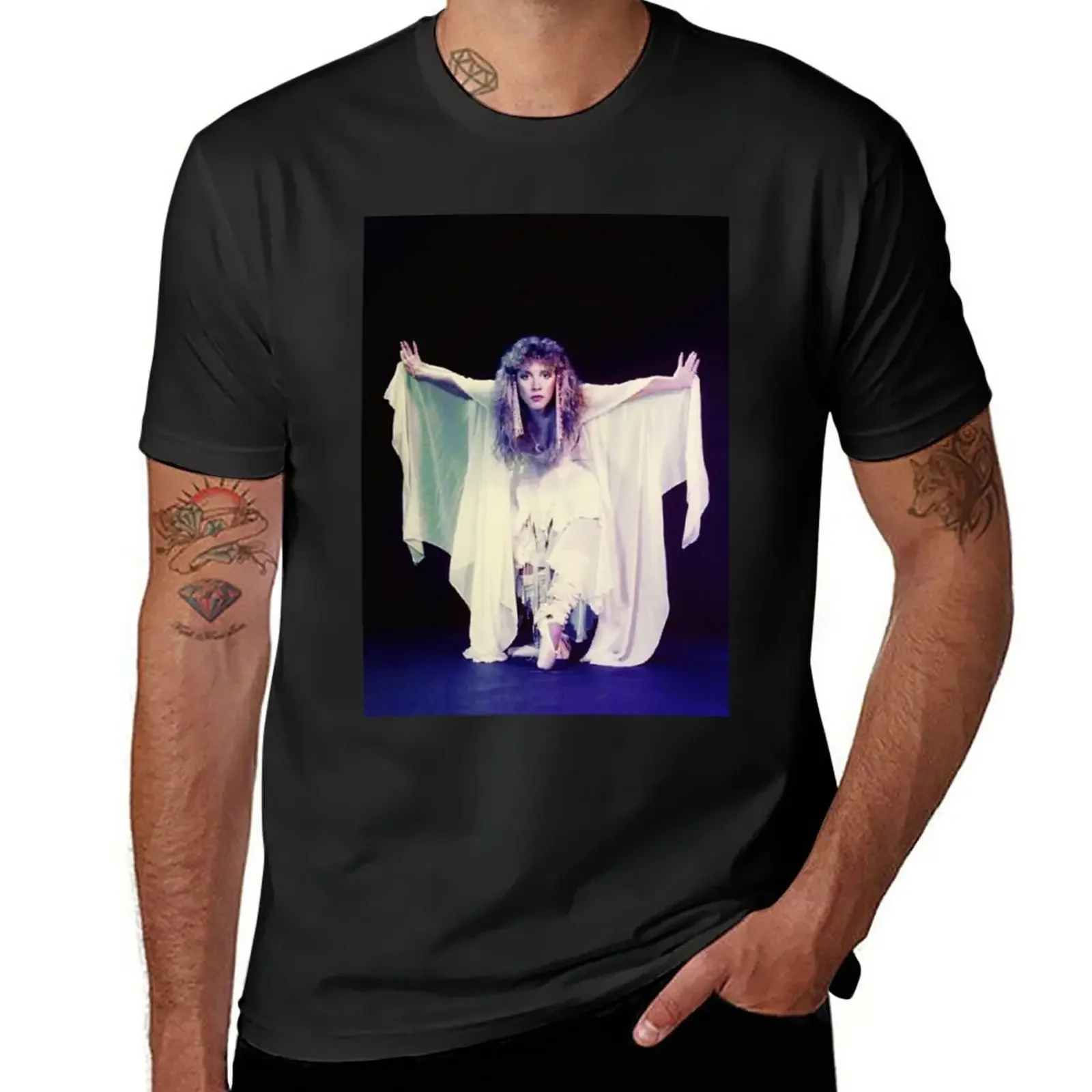 

Stevie Nicks T-Shirt Short sleeve tee summer tops heavyweight t shirts for men