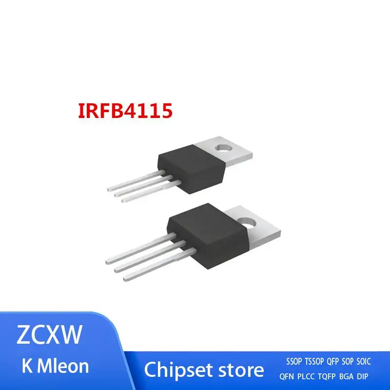 

10 шт./лот IRFB4115PBF IRFB4115 4115 TO-220 104A 150V MOSFET