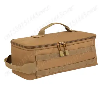 Camping Gas Tank Storage Bag Large Capacity Camping Storage Bag Travel Tableware Handbag Multifunctional Gas Canister Picnic Bag