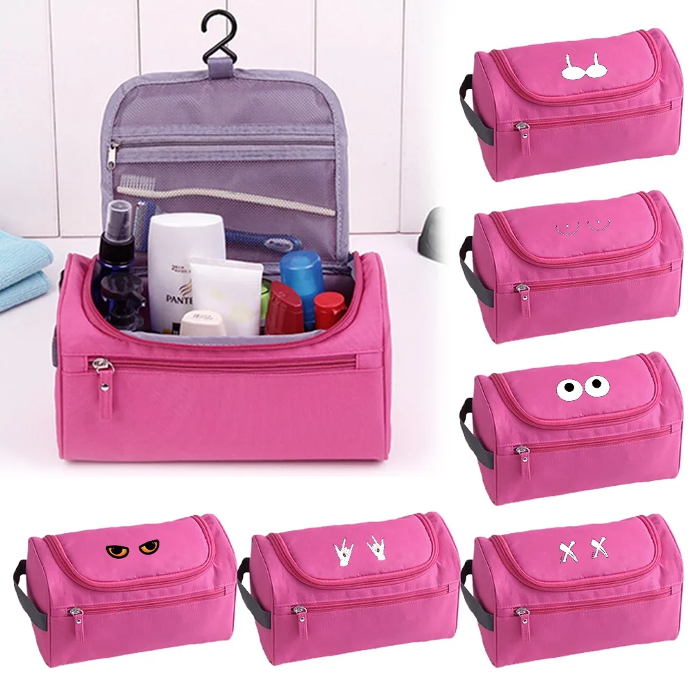 

Cosmetic Pouch Women Makeup Bags Waterproof Toiletries Organizer Cosmetic Bag Chest Pattern Series Hanging Bathroom Wash Bag