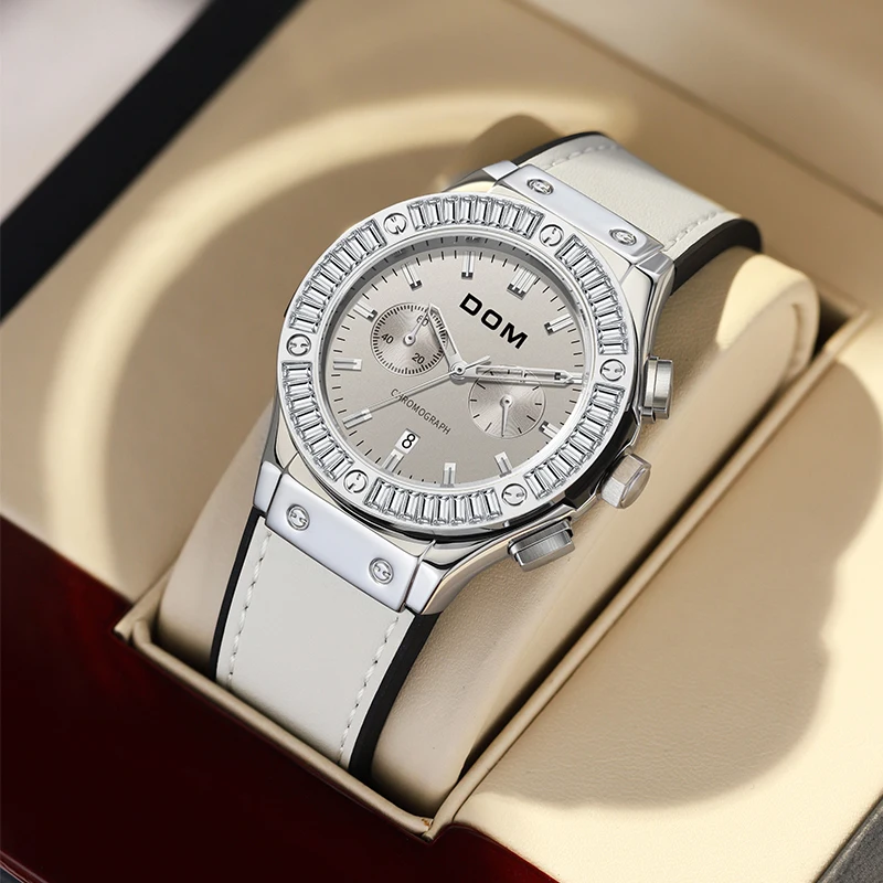 DOM New fashion women's diamond watch top luxury brand dress Ladies ...