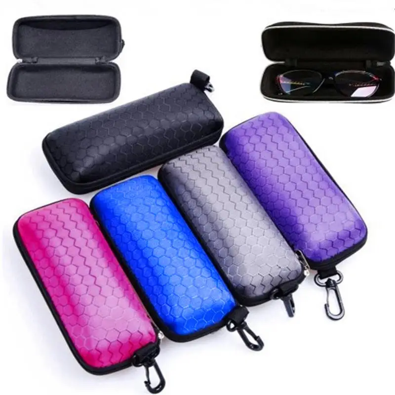 Honeycomb Design Portable Sunglasses and Eyewear Protective Case