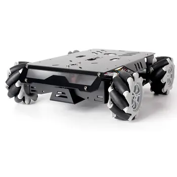 Robot Car RC V3 con Ruote Mecanum da 25Kg di Carico per Arduino, Kit Robot Fai-da-te con Motore Encoder e Controller PS2, Kit Robot Programmabile