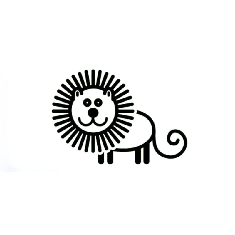 

Cartoon Lion Funny Modeling Personality Car Stickers PVC Auto Motorcycle Sunscreen Waterproof Creativity Quality Decals