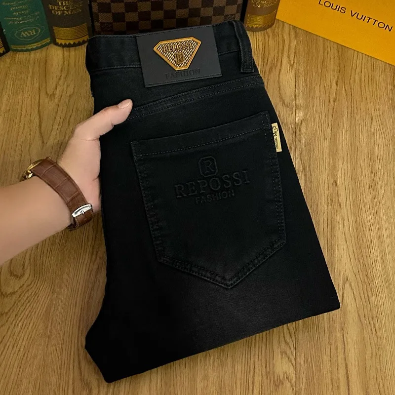 Новинка 2024, джинсовые брюки черного