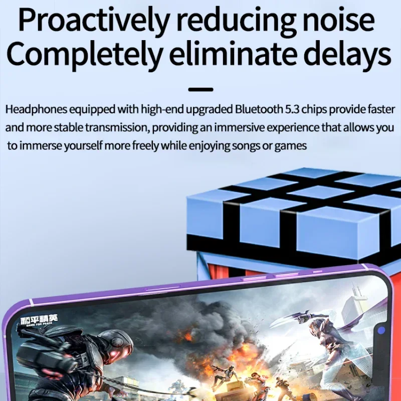 Xiaomi Buds Bluetooth 5.3 Earphones TWS Wireless Headphones Noise Reduction Earbuds Hifi Stereo Sound Headphone Headset With Mic 6