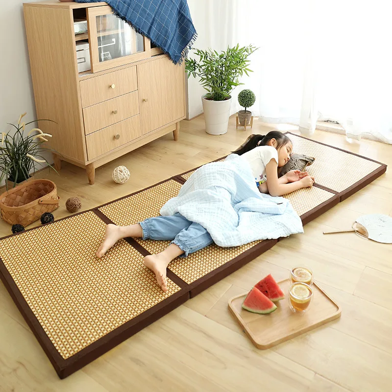 DIY Tatami Japanese Natural Plant Fiber Mattress Mat Traditional Japanese  Design Tatami Mat Floor Panel Oriental Furniture Mat