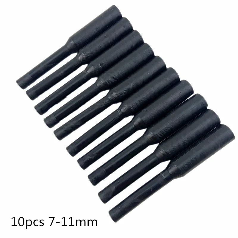 Black 10pcs 7-11mm / 9-14mm PEX PE Water Pipe Repair Tool Rod, PE Repair Sticks, Pipe Plastic Welding Parts Bar