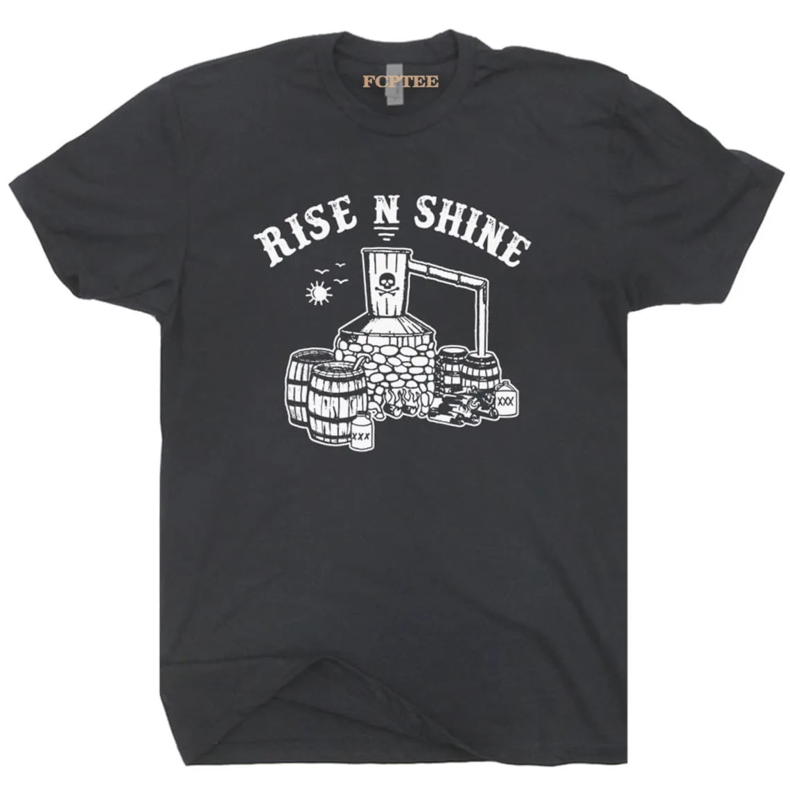 

Rise Shine Funny Unsiex T Shirts Rocky Mountains Men T Shirt National Park Vintage Tee Bear Man Black Soul Coffee Retro Tops