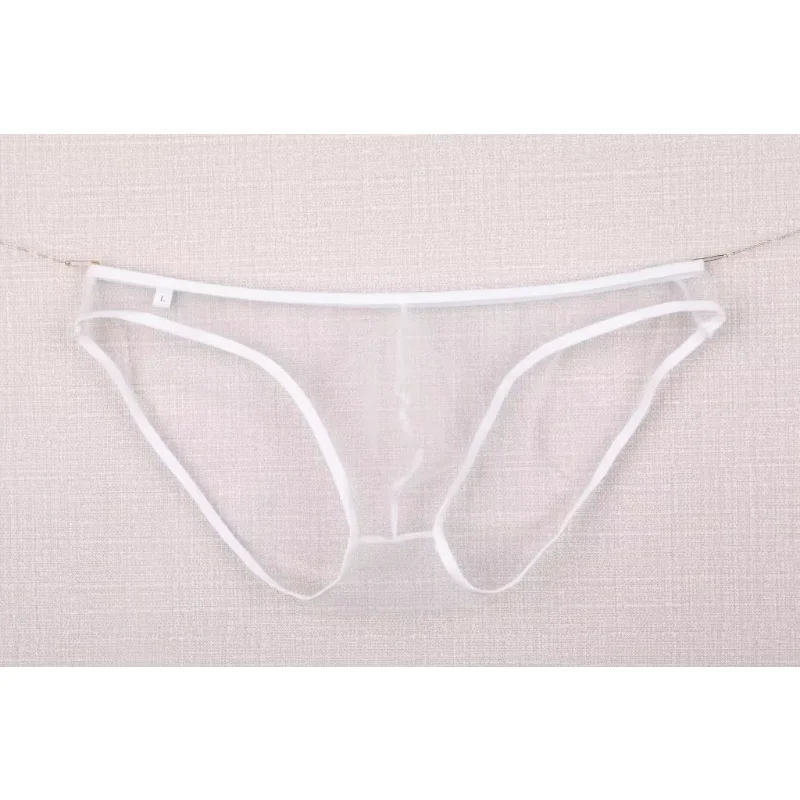 Men's underwear, gauze bag, low rise Briefs, solid color, European code C-034 3