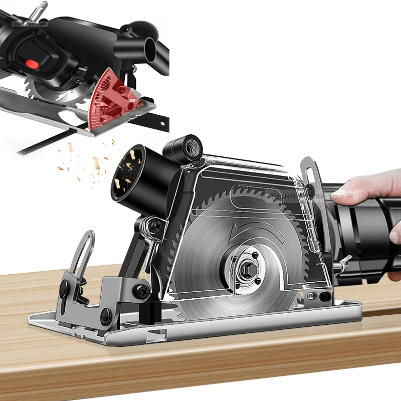 

Cutting Positioning Machine Depth Slotting Free Dust Adjustable Base Cutting Bracket 100-125MM Angle Retrofit For Grinder 45°