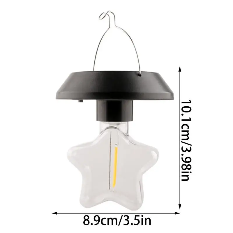 외부 태양광 조명 야외 태양광 조명 Hangable 비바람에 견디는 밝은 에너지 절약형 2X LED 랜턴 정원 파티오 풍경용