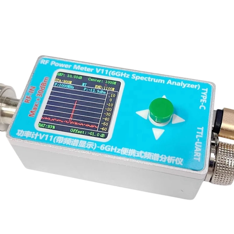 N-Type RF Power Meter V11 TYPE-C Communication Power Detector 6GHZ Spectrum Analyzer EMC Detection