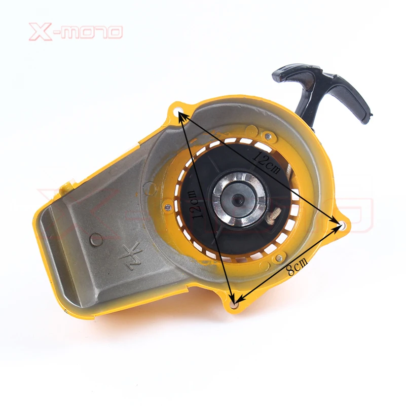 Engine Pull Starter Full Color Aluminum Pull Starter For 2 Stroke 47cc 49cc Engine Mini Moto Dirt Bike Pocket Bike Gas Scooter ATV Quad Motorcycle