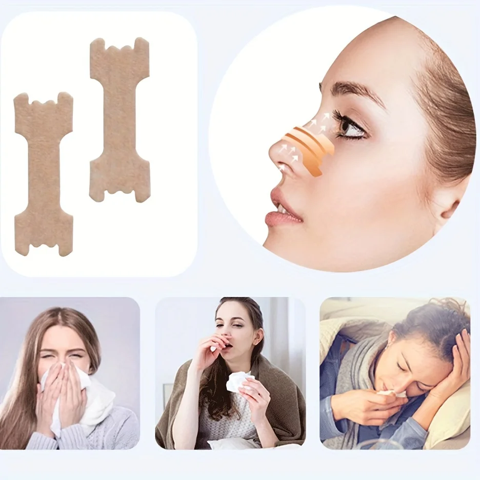 40pcs/Lot Nasal Strips Anti-Snoring Sticker Better Nose Breath Reduce Snoring Tool Health Care Stop Snoring Patch
