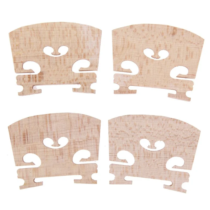 

5pcs/set Violin Bridges Fiddle Maple Wood for 4/4 3/4 1/8 1/4 1/2 Size Instrument Accessories Violin Strings Bridge Part Tools