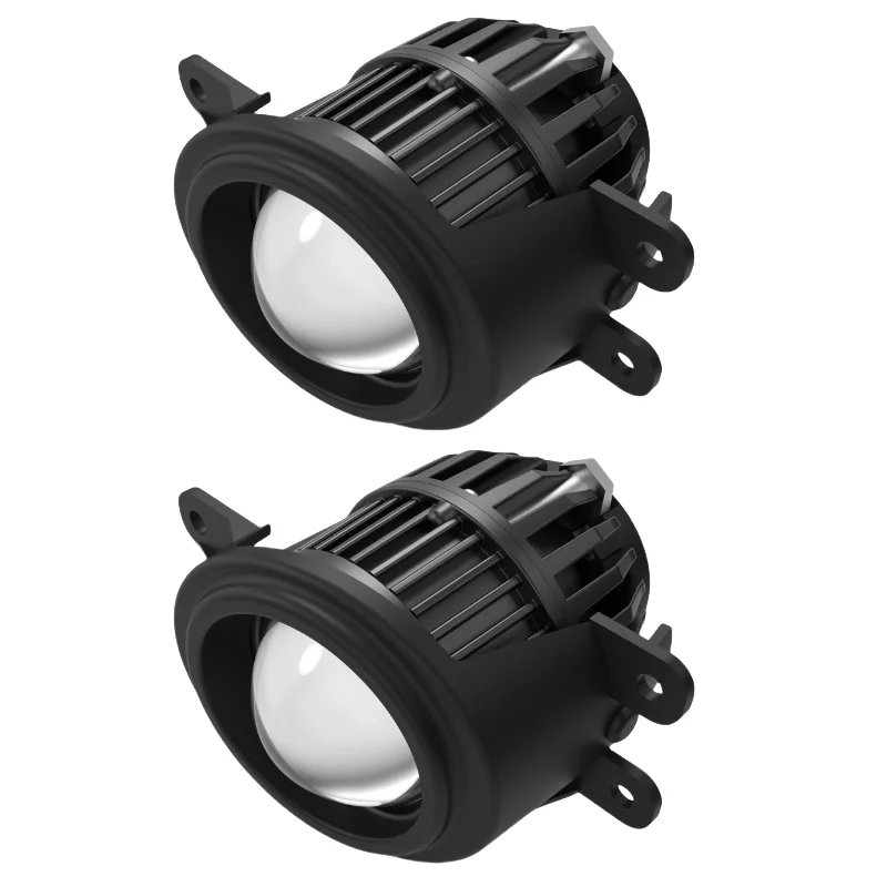 2.0인치 3색 바이 LED 안개등 프로젝터 렌즈 자동차 LED 헤드라이트 상/하향등 주행등
