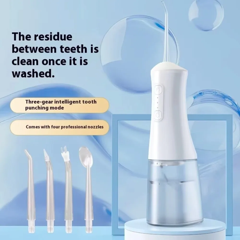 Portable Electric Oral Irrigator Smart Cordless Electric Tooth Flusher Professional 3 Cleaning Modes Tooth Scaler Clean Gums