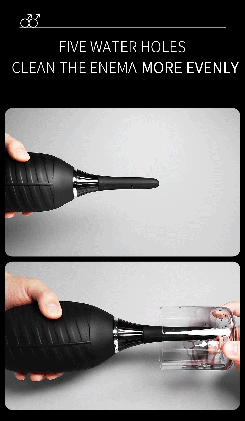 Jeusn Silicone Douche Enema Syringe Shower Cleaning Head Anal Beads Butt  Plug Attachment Nozzle Tip Gay Sex Toy For Man Woman - Catheters & Sounds -  AliExpress