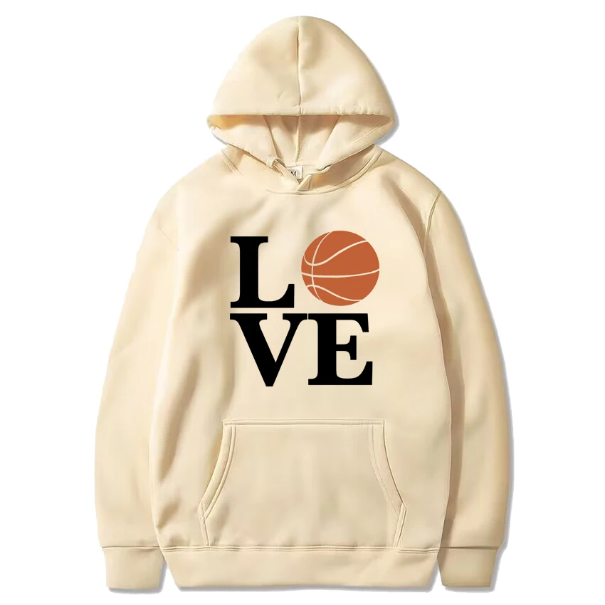2024 Love Basketball Hooded sweatshirts harajuku fashion Sweatshirt with print Men women's oversized Loose Long sleeve tracksuit
