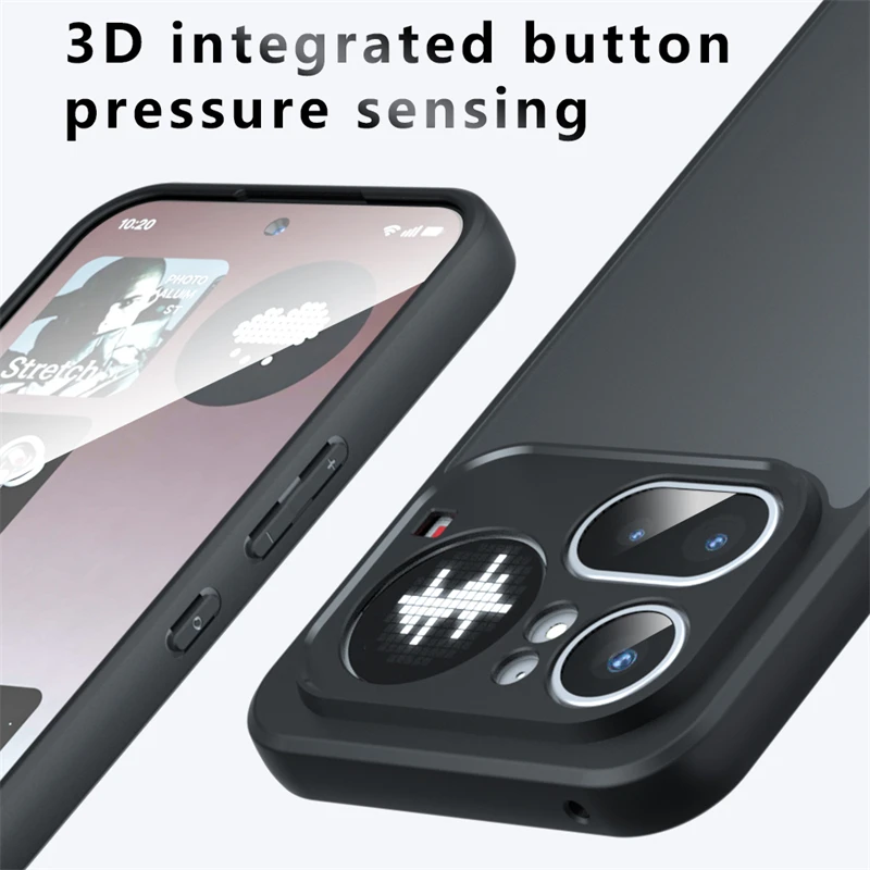 Matte Transparent Shockproof Bumper Protective Case