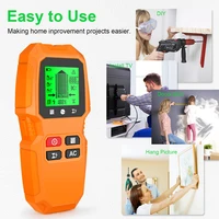 7 in 1 Stud Finder LCD Display Electric Wall Scanner Sensor High Accuracy Wood Stud Find for AC Live Wire Cable Metal Detector 2