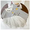 Family Matching Outfits Short Sleeves Baby Girl Boy Bodysuit Striped Mother Dad Son Daughter Parent-child Pullover Tee H1212 6