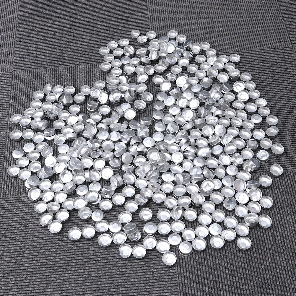 

100/200pcs Aluminum Tea Light Tins Can Scented Candle Making Container Empty Case for Candle Holding DIY Making (Silver)