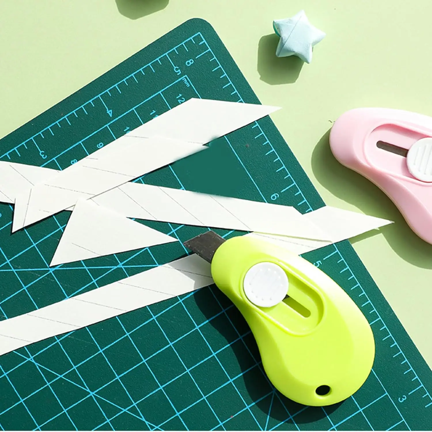 24 Pcs Small Utility Knives Small Safety Cutter Package Box Opener Retractable Utility Knives Envelope Opener for Office