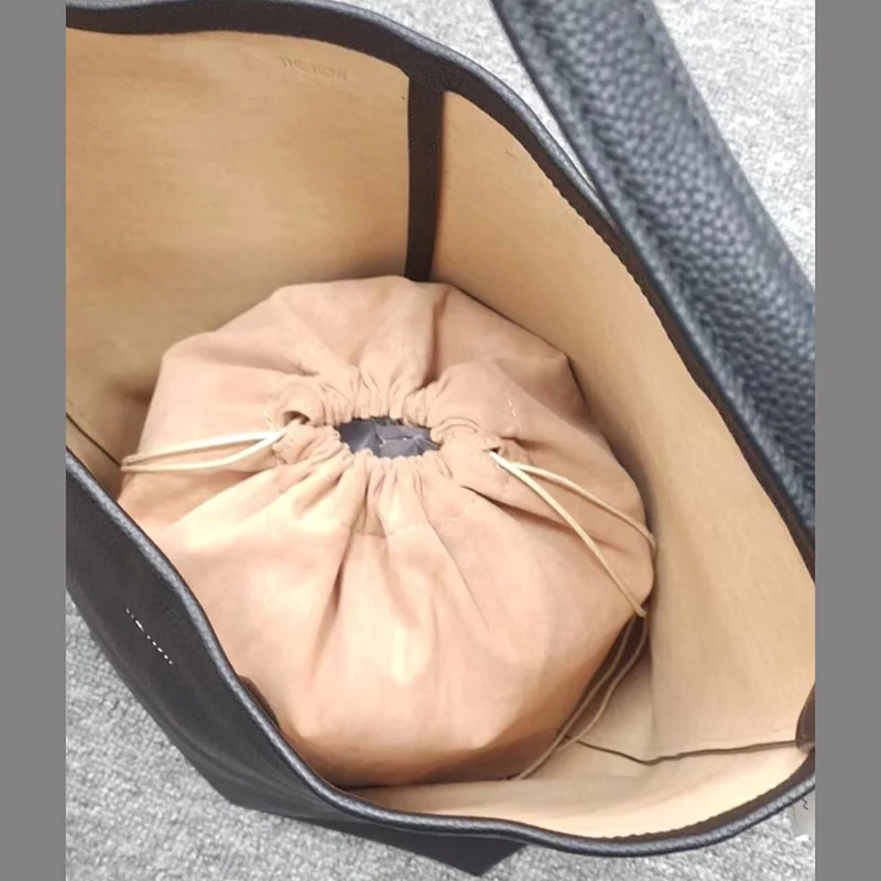 Designer Brand TR New High Quality Cowhide Lychee Print Tote Bag Bucket Shoulder Handbag for Women Hot Sale Bolsas Para Mujeres